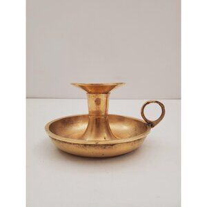 Vintage Brass Candle Holder - Brass Candlestick Holder - Brass Chamberstick -
